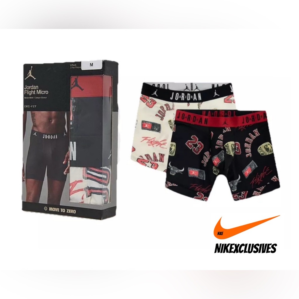 Jordan Boxer briefs Nike Air Jordan Flight micro Men’s dri-fit underwear 2 pack